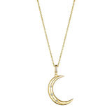 Starburst Crescent Moon Medallion
