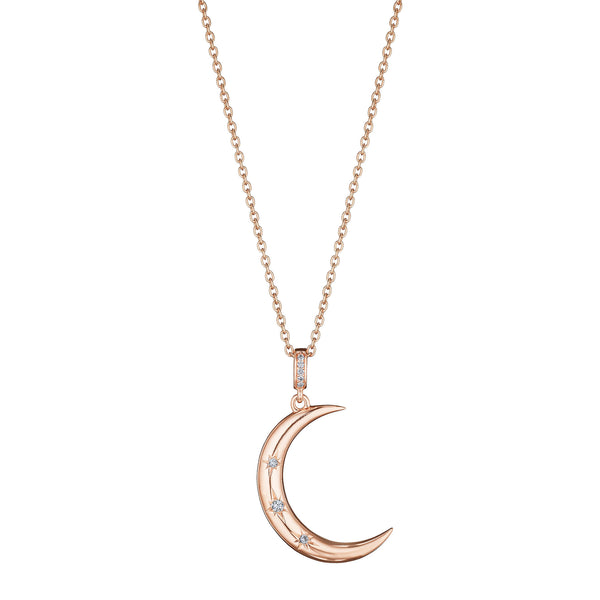 Starburst Crescent Moon Medallion