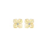 Petite High Polish Flower Stud Earrings
