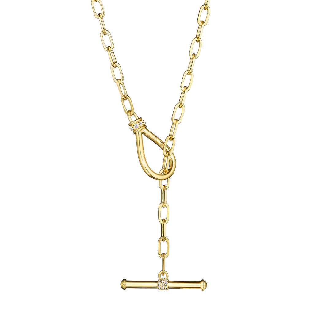 Monogram Toggle Necklace – Token Jewelry