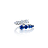 Blue Sapphire Single Bypass Ring