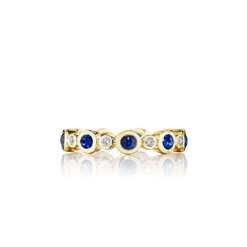 Blue Sapphire Aura Ring
