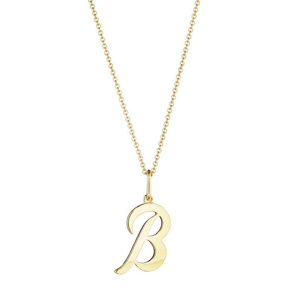 Gold "B" Initial Charm
