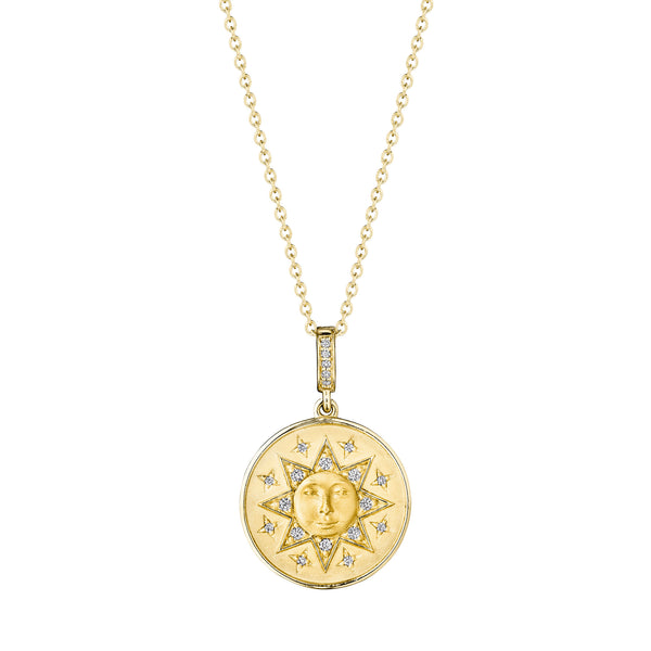 Man In The Sun Medallion Necklace