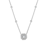 Asscher-Cut Diamond Necklace