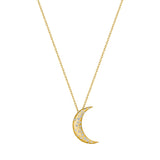 Galaxy Crescent Moon Necklace