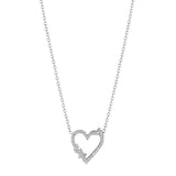 Open Stardust Heart Necklace